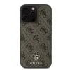 Guess PU 4G Small Metal Logo MagSafe tok iPhone 16 Pro Max Barna - 0. kép