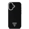 Guess PU Grained Triangle Logo tok iPhone 16 fekete - 0. kép