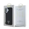 Guess PU Grained Triangle Logo tok iPhone 16 fekete - 4. kép