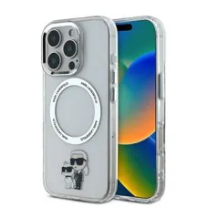 Karl Lagerfeld IML Karl and Choupette MagSafe tok iPhone 16 Pro átlátszó