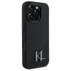 Karl Lagerfeld Silicone Shadow Metal Initial MagSafe iPhone 16 Pro tok - Fekete - 2. kép