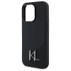 Karl Lagerfeld Silicone Shadow Metal Initial MagSafe iPhone 16 Pro tok - Fekete - 4. kép