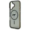 Karl Lagerfeld IML Metal Choupette Head MagSafe iPhone 16 Plus tok - Fekete - 4. kép