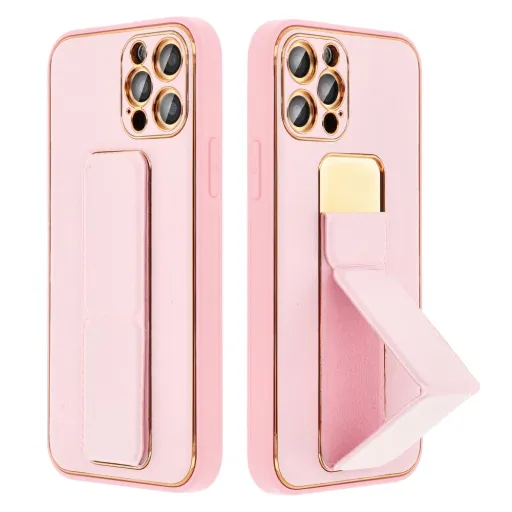 LEATHER CASE KICKSTAND Samsung A05 pink tok