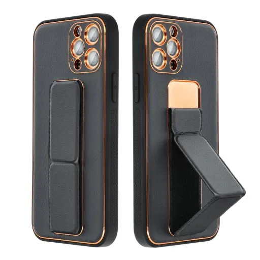 LEATHER CASE KICKSTAND Samsung A05 tok fekete