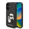  iPhone 16 Plus Fekete Karl Lagerfeld PU Saffiano Karl és Choupette tok thumbnail