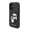 Karl Lagerfeld PU Saffiano Karl és Choupette tok iPhone 16 Plus Fekete - 1. kép