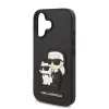 Karl Lagerfeld PU Saffiano Karl és Choupette tok iPhone 16 Plus Fekete - 2. kép