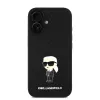 Karl Lagerfeld Fényes Fém Ikonik tok iPhone 16 Fekete - 0. kép