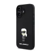 Karl Lagerfeld Fényes Fém Ikonik tok iPhone 16 Fekete - 1. kép