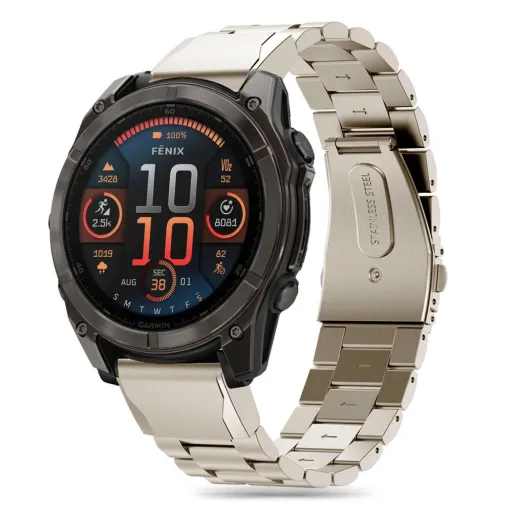 TECH-PROTECT STAINLESS GARMIN FENIX 5X / 5X PLUS / 6X / 6X PRO / 7X / 8 (51 MM) TITANIUM óraszíj