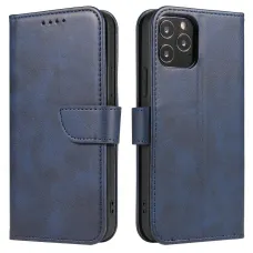 Magnet Case elegáns fliptok tartó funkcióval Samsung Galaxy A02s EU kék tok