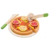 Fából készült pizzaszeletelő készlet gyerekjáték - 0. kép