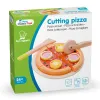 Fából készült pizzaszeletelő készlet gyerekjáték - 1. kép