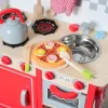 Fából készült pizzaszeletelő készlet gyerekjáték - 2. kép