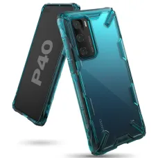Kryt Ringke Fusion X pre Huawei P40 tyrkysovo zelený Kryt Ringke Fusion X pre Huawei P40 tyrkysovo zelený