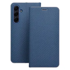 LUNA fliptok Carbon Xiaomi Redmi Note 13 4G kék tok