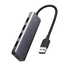 Ugreen USB HUB elosztó adapter 4x USB-A 3.2 Gen + micro USB szürke (CM219 50985)