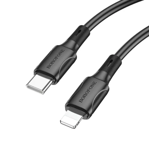 Borofone kábel BX80 Succeed - Type C to Lightning - PD 20W 1 méter fekete
