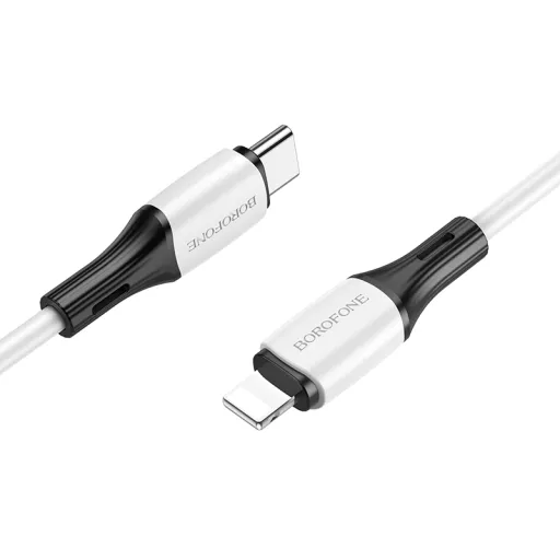 Borofone Kábel BX79 - Type C - Lightning - PD 20W 1 méter fehér
