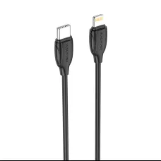 Borofone Kábel BX19 Benefit - Type C to Lightning - PD 20W 3 méter fekete,