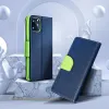 FANCY Fliptok MOTOROLA MOTO G14 sötétkék / lime tok - 1. kép