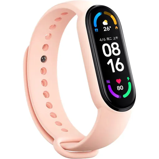 Szíj Xiaomi Mi Band 5/6/7 világos rózsaszín