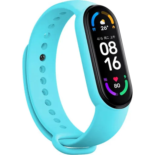 Karkötő Xiaomi Mi Band 5/6/7-hez világoskék