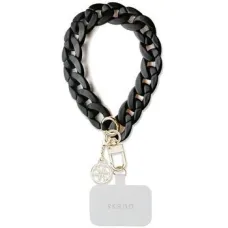 GUESS csuklópánt GUOUCBMC4MK (Nagy Lánc Akril 4G Charms) fekete