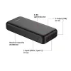 VEGER powerbank 20 000 mAh 2A A20 (W2015) fekete - 3. kép