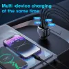 VEGER autós töltő 2 x USB A + 2 x Type C PD QC 3A 66W CC53-2A2C fekete - 2. kép