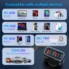 VEGER autós töltő 2 x USB A + 2 x Type C PD QC 3A 66W CC53-2A2C fekete - 3. kép