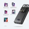 VEGER powerbank 20 000 mAh beépített kábelekkel Micro USB / Type C / Lightning C20 (W2047) fekete - 0. kép
