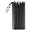 VEGER powerbank 20 000 mAh beépített kábelekkel Micro USB / Type C / Lightning C20 (W2047) fekete - 4. kép