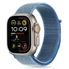 TECH-PROTECT NYLON APPLE WATCH 6 / 7 / 8 / 9 / 10 / SE / ULTRA 1 / 2 (44 / 45 / 46 / 49 MM) BABY BLUE szíj