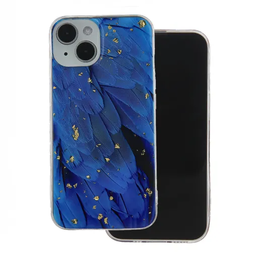 Kék Gold Glam tok Samsung Galaxy A05S-hez Kék Gold Glam tok Samsung Galaxy A05S-hez