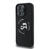 Karl Lagerfeld Liquid Silicone K&CH Heads MagSafe tok iPhone 16 Pro-hoz Fekete - 1. kép