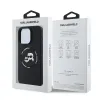 Karl Lagerfeld Liquid Silicone K&CH Heads MagSafe tok iPhone 16 Pro-hoz Fekete - 4. kép