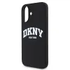 DKNY Folyékony Szilikon Íves Logó MagSafe tok iPhone 16-hoz Fekete tok - 2. kép