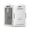 DKNY PU bőr steppelt logós tok iPhone 16 Pro szürke - 4. kép