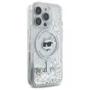 Karl Lagerfeld Liquid Glitter Choupette Head Magsafe tok iPhone 16 Pro Max - Átlátszó - 2. kép