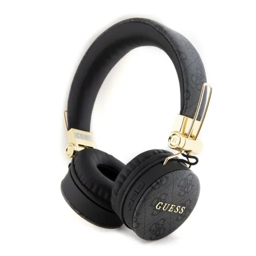 Guess PU Leather 4G Metal Logo BT5.3 sztereó fejhallgató fekete