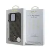 Guess PU 4G Small Metal Logo MagSafe tok iPhone 16 Pro-hoz Barna - 4. kép