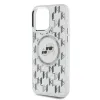 Karl Lagerfeld IML Monogram Karl & Choupette Head MagSafe iPhone 15 Pro tok - Átlátszó - 4. kép