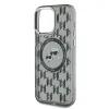 Karl Lagerfeld IML Monogram Karl & Choupette Head MagSafe iPhone 15 Pro tok - Fekete - 4. kép