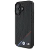 BMW M Perforated Tricolor Line MagSafe tok iPhone 16 Plus - Fekete - 0. kép