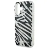 Karl Lagerfeld IML Zebra Mintás és Zsinóros iPhone 16 Tok - Fekete tok - 3. kép