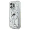 Karl Lagerfeld Liquid Glitter Karl & Choupette Head Magsafe iPhone 16 Pro tok - 0. kép