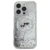 Karl Lagerfeld Liquid Glitter Karl & Choupette Head Magsafe iPhone 16 Pro tok - 1. kép