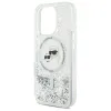 Karl Lagerfeld Liquid Glitter Karl & Choupette Head Magsafe iPhone 16 Pro tok - 4. kép